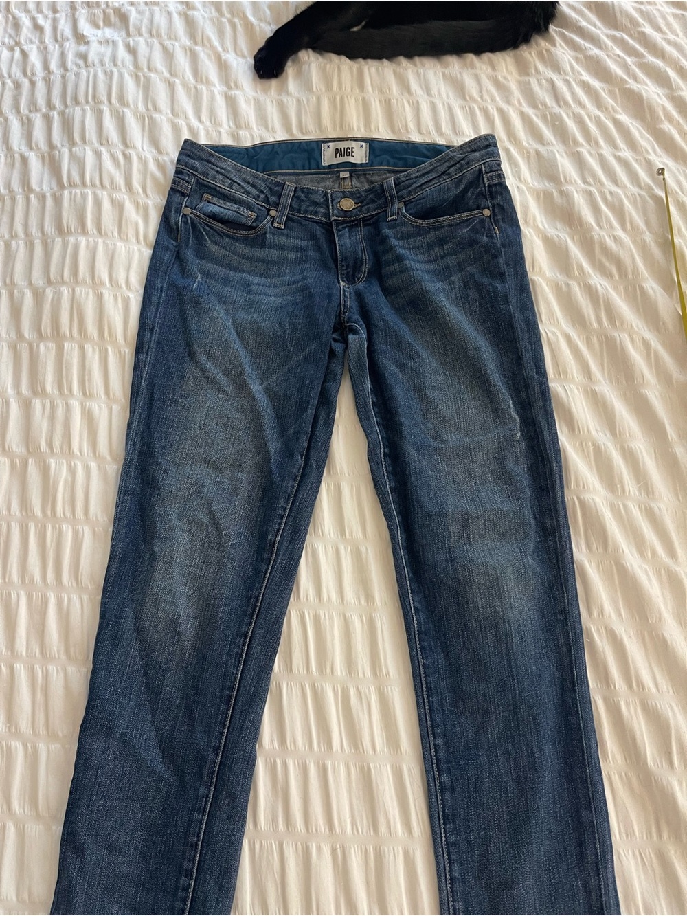 PAIGE Women's Medium Blue Straight Leg Jeans Size 27